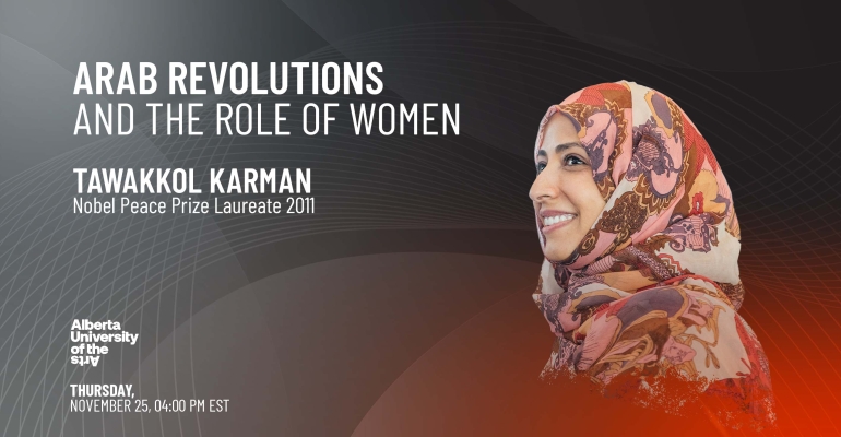 Mrs. Karman to give lecture on Arab revolutions and women’s role at Alberta University of the Arts